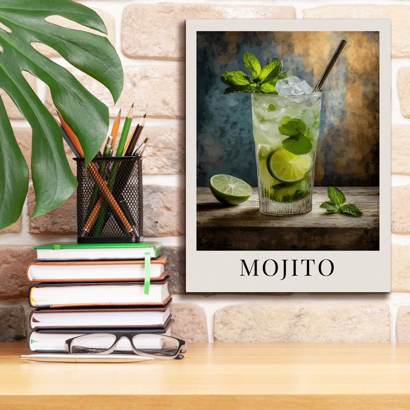 «Mojito» par Andreas Magnusson, art mural sur toile, 18 po x 26 po, H 16 po x l 12 po x P 0,75 po