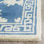 Tapis bleu / ivoire en laine touffeté à la main Rudra-155713366
