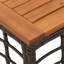 Square Glass Outdoor Coffee Table - 55 cm W 55 cm D-525594551