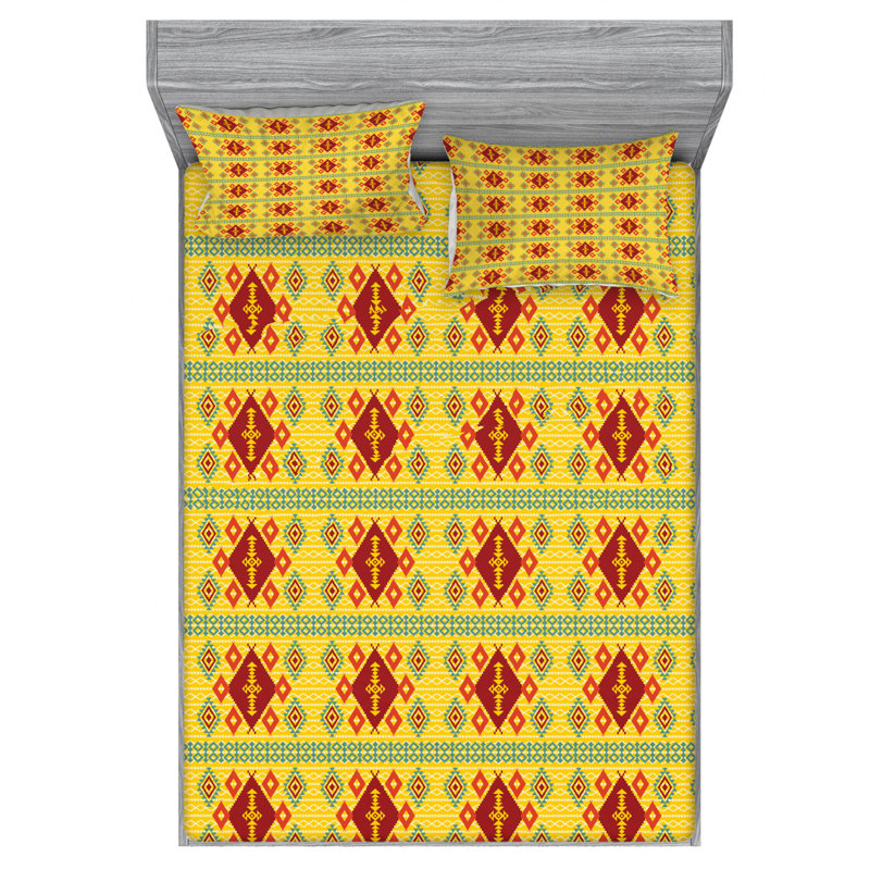 Microfiber Sheet Set, Queen Sheet Set with Fitted Sheet