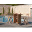 York Folding Patio Dining Side Chair with Cushion