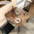 Kitchen Table And Chairs With Chamfer Design-902924979