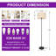 Lampe sur pied traditionnelle 57 po avec abat-jour tambour (ampoule incluse)