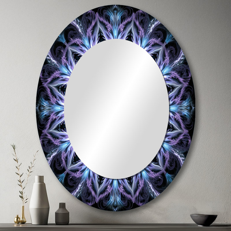 Malchow - Miroir abstrait en métal, 43 po x 33 po