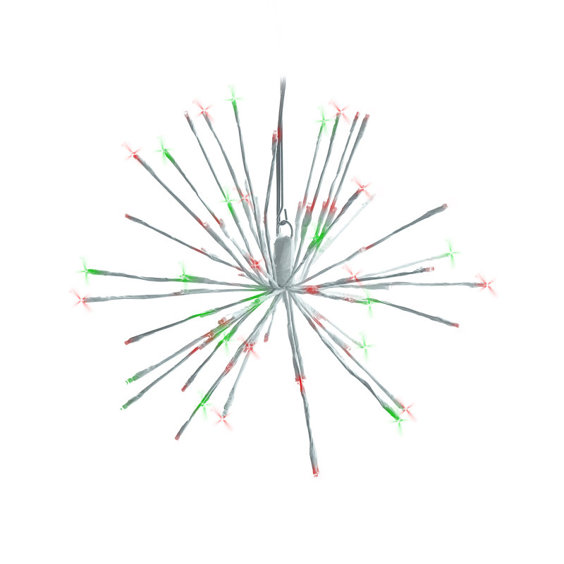 60 lanternes à DEL, Rouge / vert, 60 lumières