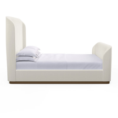 Barrow Upholstered Wingback Bed