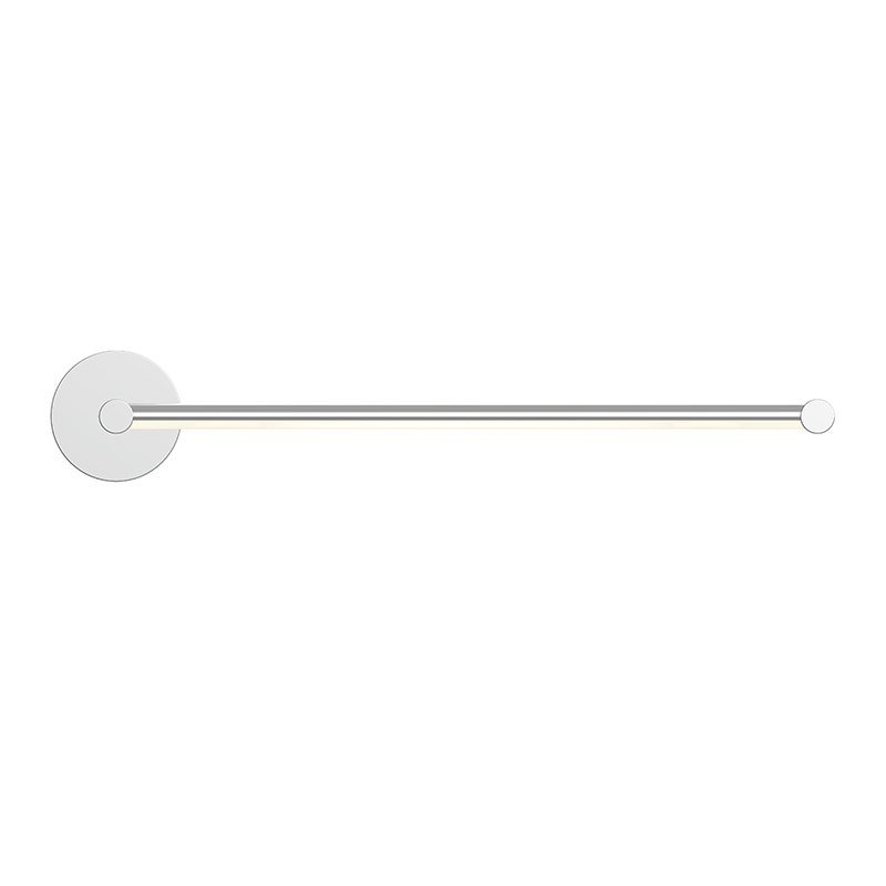 Sleek 24.75" Polished Chrome LED Wall Sconce with Adjustable Tubes