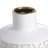 D5.9X7.9" Round White/Gold Vase