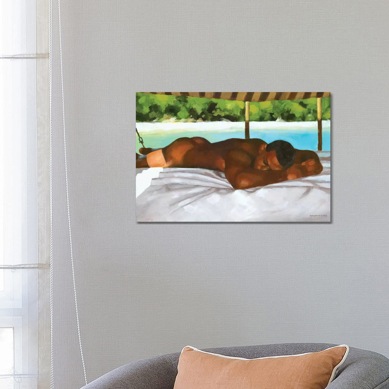 On A Boat In Bahia by Douglas Simonson - Painting on Canvas, Wrapped Canvas, 45.72cm H x 66.04cm W x 1.91cm D