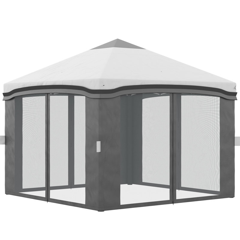 Auvent avec moustiquaire 10 pi x 10 pi Outsunny, Beige