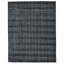 Tapis gris anthracite et écossais en laine tissé à la main 9 pi x 12 pi