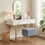 Tabouret de coiffeuse moderne en velours-620481273