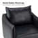 Eamor 30" Wide Faux Leather Armchair with Unique Arms(Set of 2)