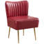 Chaise d'appoint d'appoint avec pieds dorés-1615941531