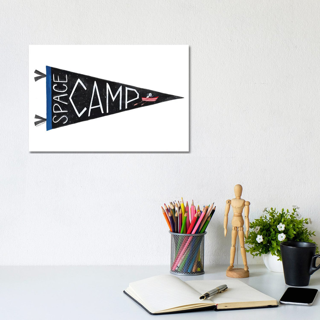 Space Camp Wimpel von Rachel Nieman - Galerie-verpackte Leinwand Giclée auf Leinwand