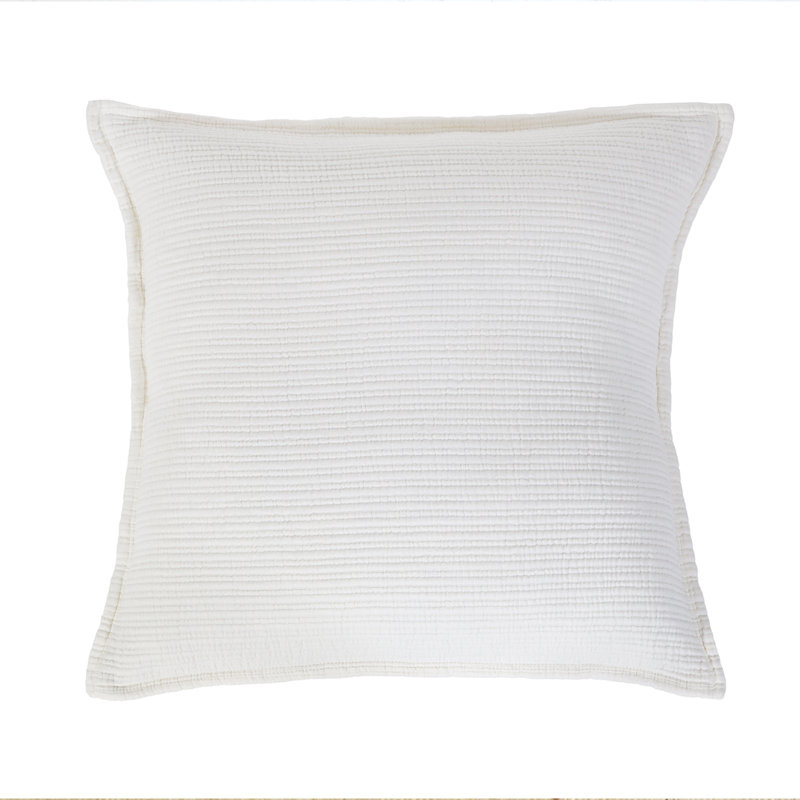 Chatham Solid Color 100% Cotton Sham, Cream, Euro