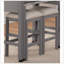 Ensemble de tabourets de salle à manger gris clair et gris