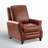 Andrena Genuine Leather Recliner with Nailhead Trim-1743651070
