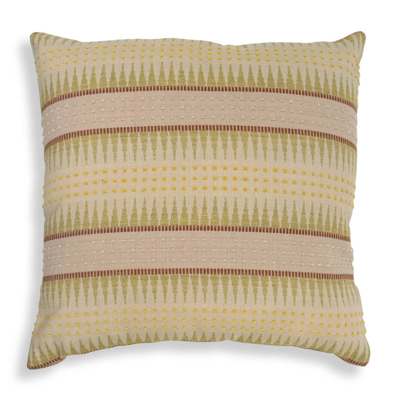 Uttermost Backgammon Petal Outdoor Pillow, Pink/Yellow