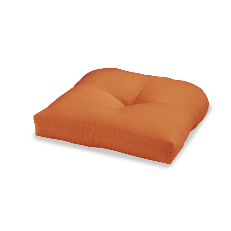 Outdoor 5'' Dining Chair Seat Cushion, Orange