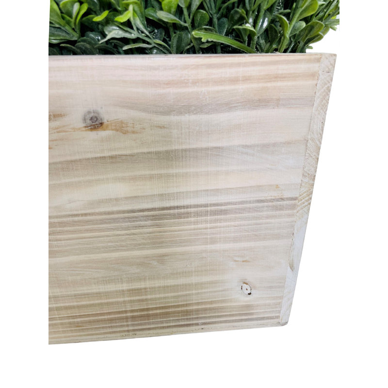 Pot à fleurs topiaire en buis artificiel, H 34 po x l 7 po x P 7 po