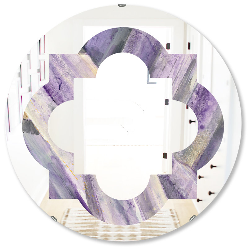 Miroir mural géométrique Glacier Quatrefoil Eclectic, H 31,5 po x l po