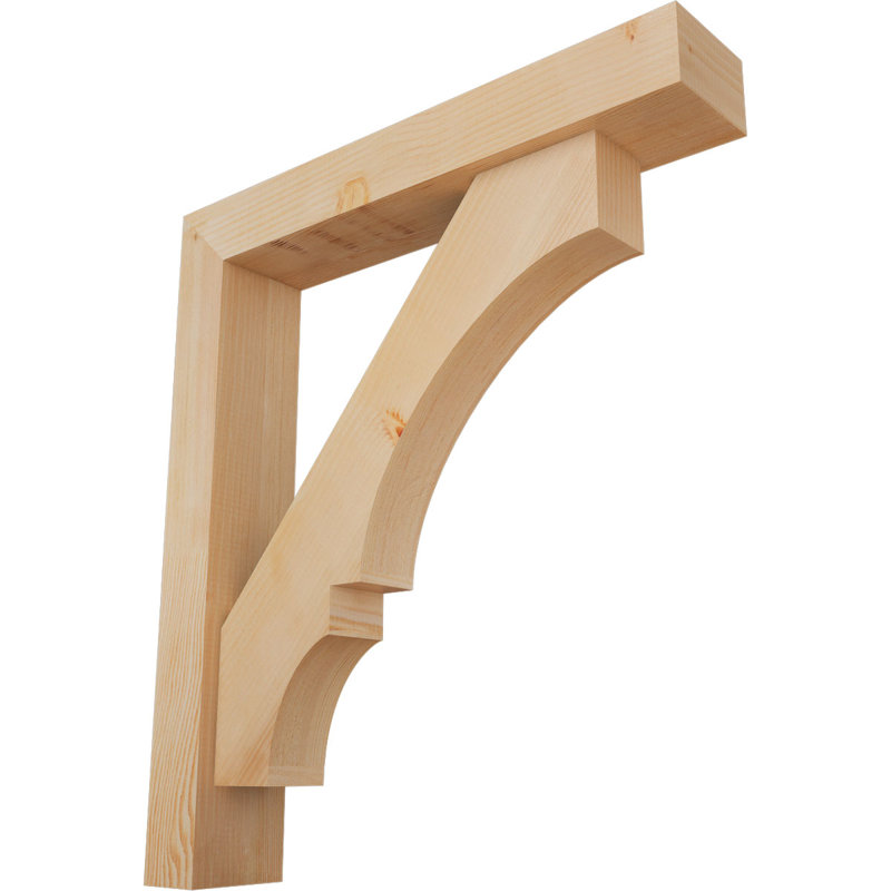 Support de bloc Balboa avec entretoise décalée, 24 x 30, Sapin Douglas de l 5 1/2 po (lisse)