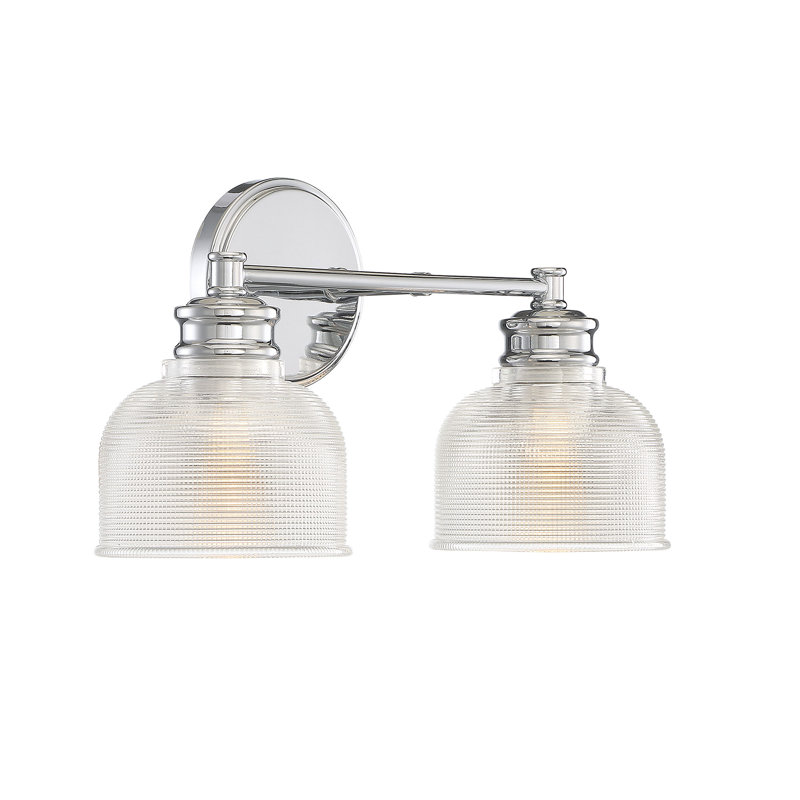 Luminaire pour meuble-lavabo de salle de bain 2 lumières Meridian, Chrome