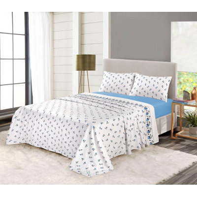 Akikaze Flannel Sheet Set