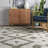Geometric Hand Hooked Jute/Cotton Light Gray/Ivory Area Rug-2138780575