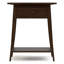 Hudson Valley 1 - Drawer Solid Wood Nightstand