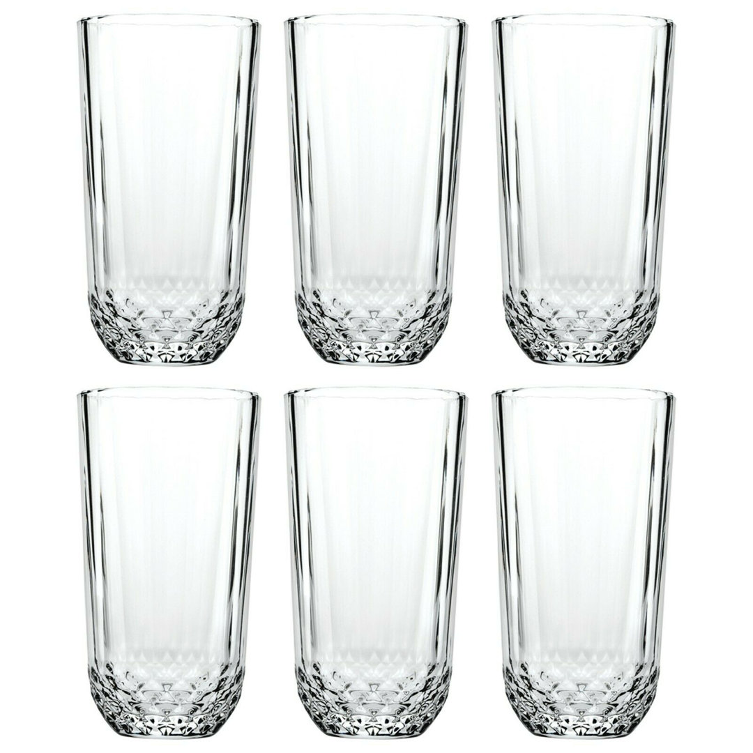6 X Single Diony Long Drink Glass