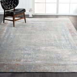 Abstract Gray Area Rug