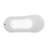 55" Streamline Clawfoot Soaking Acrylic Bathtub-76896499-62783436