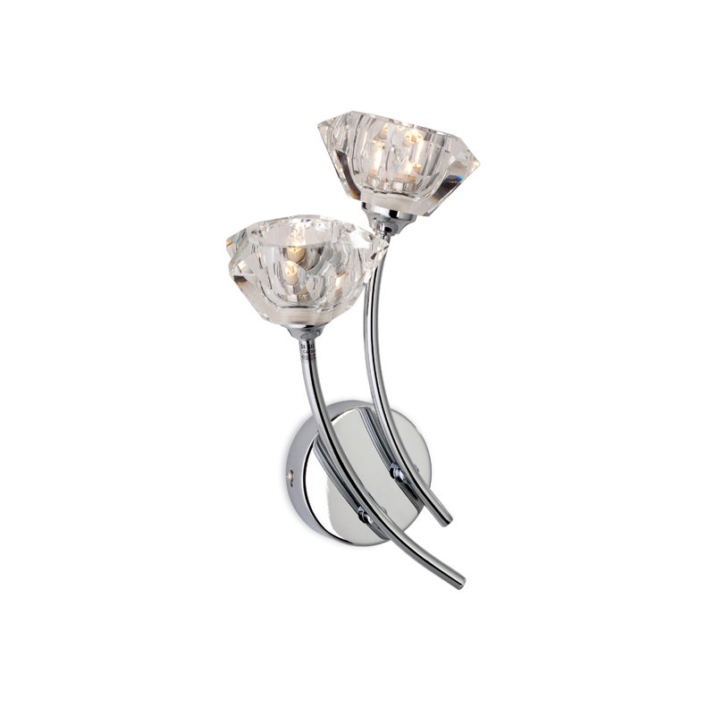 Clara Glass Wallchiere, Chrome