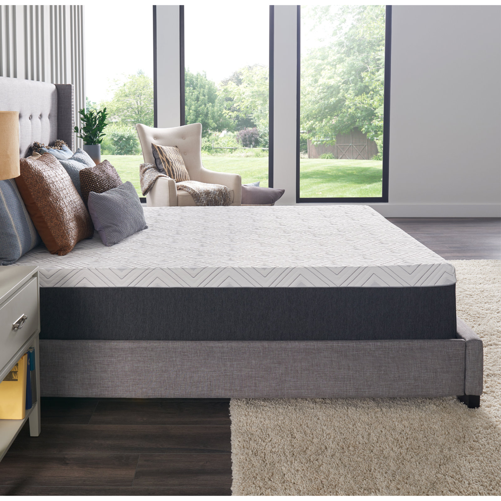 Sealy Cool 12" Medium Hybrid Mattress, Twin