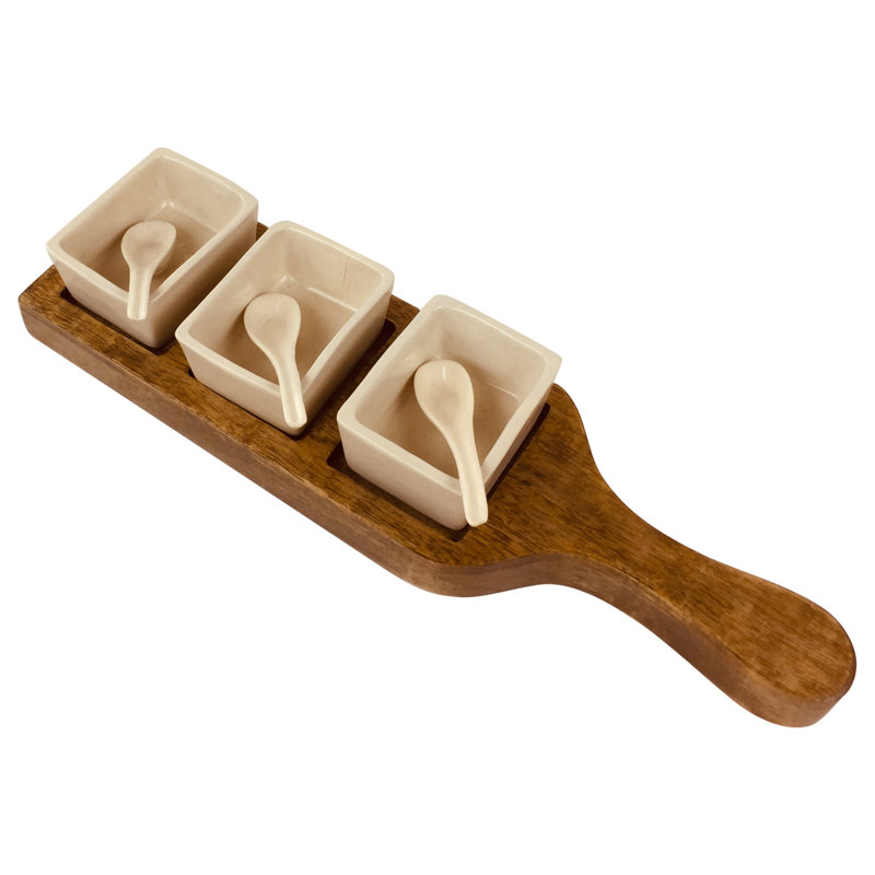 Union Rustic Zachary Ceramic Condiment Server