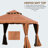 10 Ft. W x 10 Ft. D Aluminum Patio Gazebo-49166445