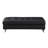 Black Oversized Leather With Solid Wood And Legs Element Option Stool Build