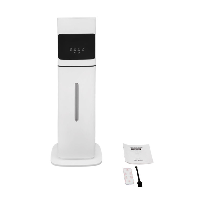 8L Ultrasonic Cool Mist Humidifier With Remote Control And LED Display, Quiet Top Fill Air Humidifier For Bedroom, Office, And Home