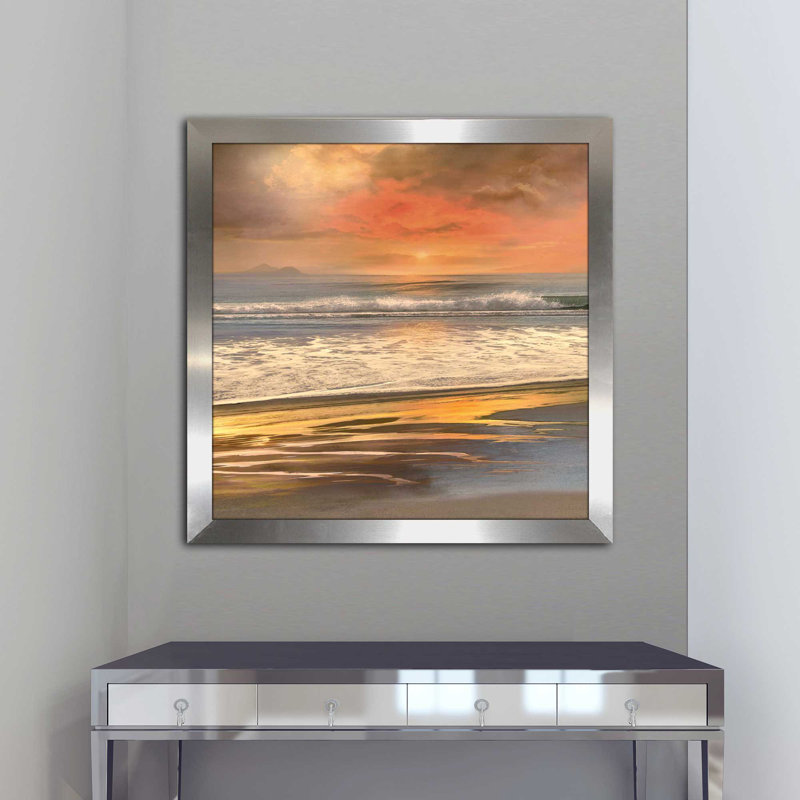 «Day's End», reproduction de peinture acrylique encadrée, H 37,5 po x l 37,5 po x P 1 po