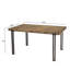 Mccloskey Teak Rectangular Wood Top Dining Table with Iron Base