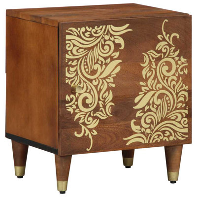 40cm W Solid Wood Bedside Table
