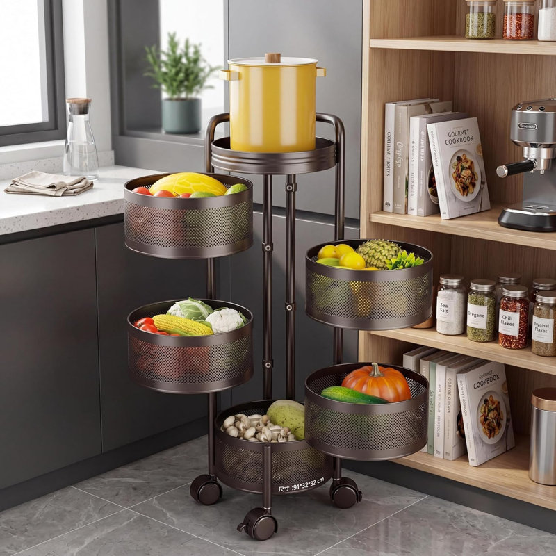 34cm W Steel Storage Rack