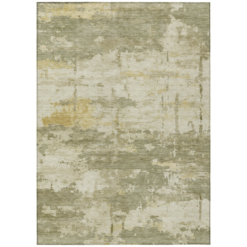 Machine Washable Indoor/Outdoor Chantille ACN2362 Abstract Rug, Rectangle 9' x 12'