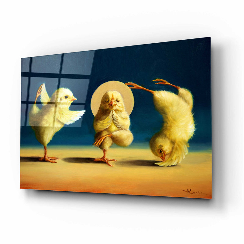 Yoga Chicks Three - impression sans cadre, H 12 po x l 16 po x P 0,13 po