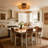 20" Rattan-Inspired Flush Mount Ceiling Fan with Remote Control for Boho and Coastal Interiors