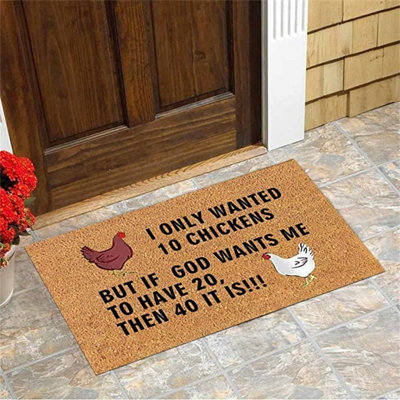 Paillassons rigolos avec tapis de décoration pour l'intérieur et l'extérieur