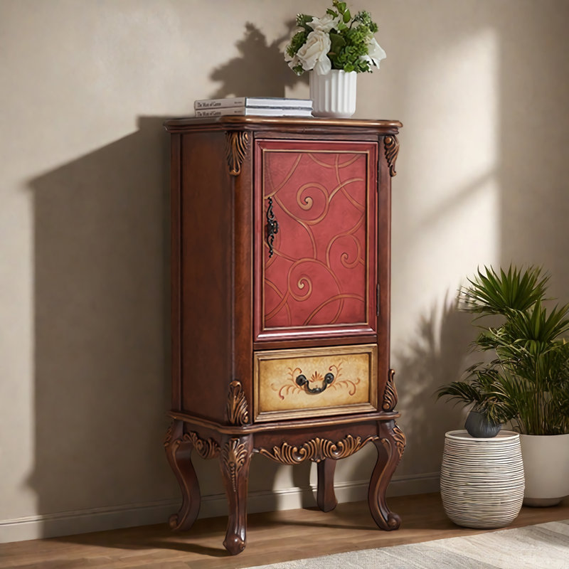 Classic Hand-Painted Birch Solid Wood Accent Chest
