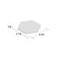 Carreau de porcelaine 9 po x 10 po Aster